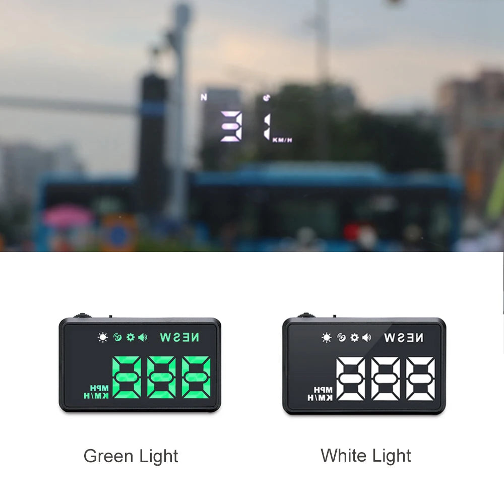 H1 HUD Head-up Display Car GPS Digital Speedometer USB Windshield Speed Projector Universal Speed Meter for Car Supplies Novelty